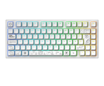 Klawiatura DARK PROJECT ALU81A Terra Nova White ISO DE Multilingual Support